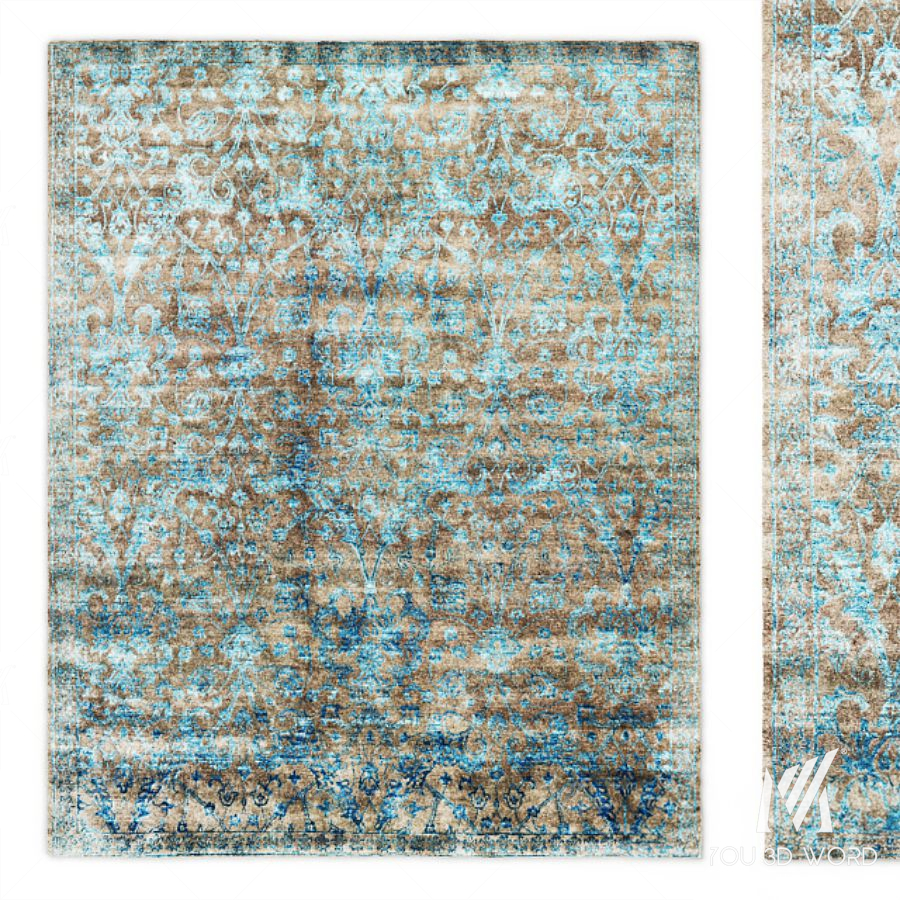 Custom Flore Hand-Knotted Rug RH